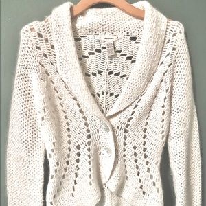 ‘Sleeping on Snow’ Angora & Wool Cardigan •FINAL•